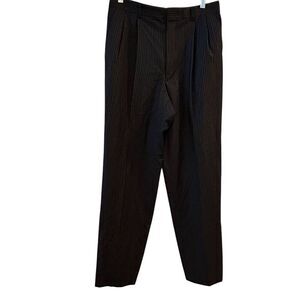 Paco Rabanne Men's Pinstripe Dress Pants Size 30 Multicolor Pleated